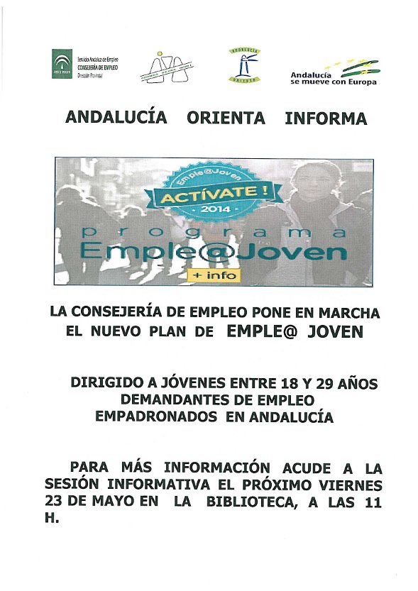 Programa Emple@Joven, Actívate! 2014, Andalucía Orienta